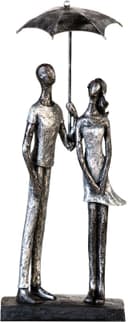 Casablanca by Gilde Dekofigur Skulptur Umbrella | Silber