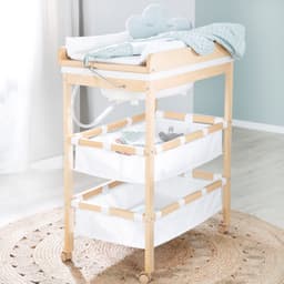 roba® Bade- und Wickelregal Baby Pool | Holztöne