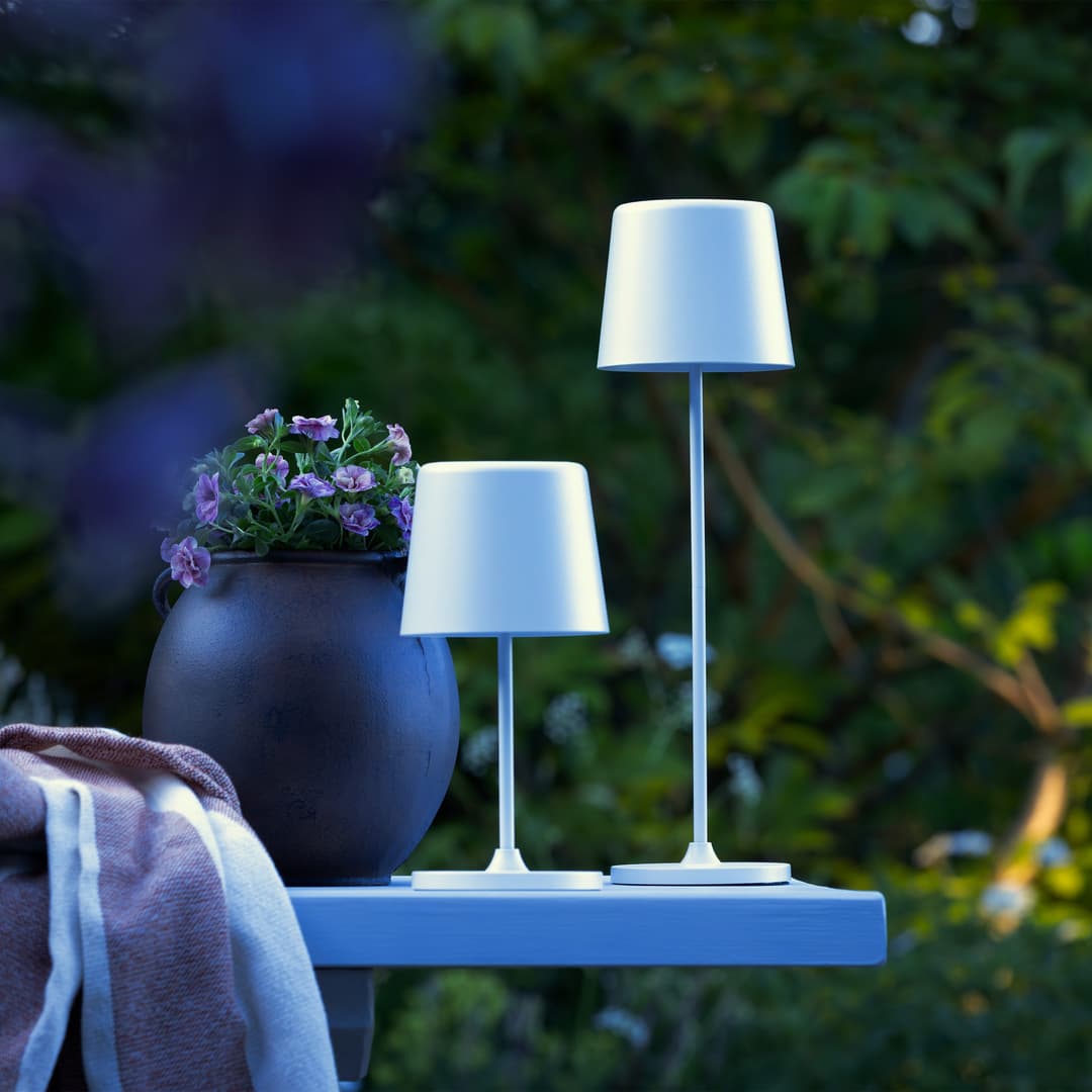 Brilliant LED Tischleuchte Kaami | Weiß