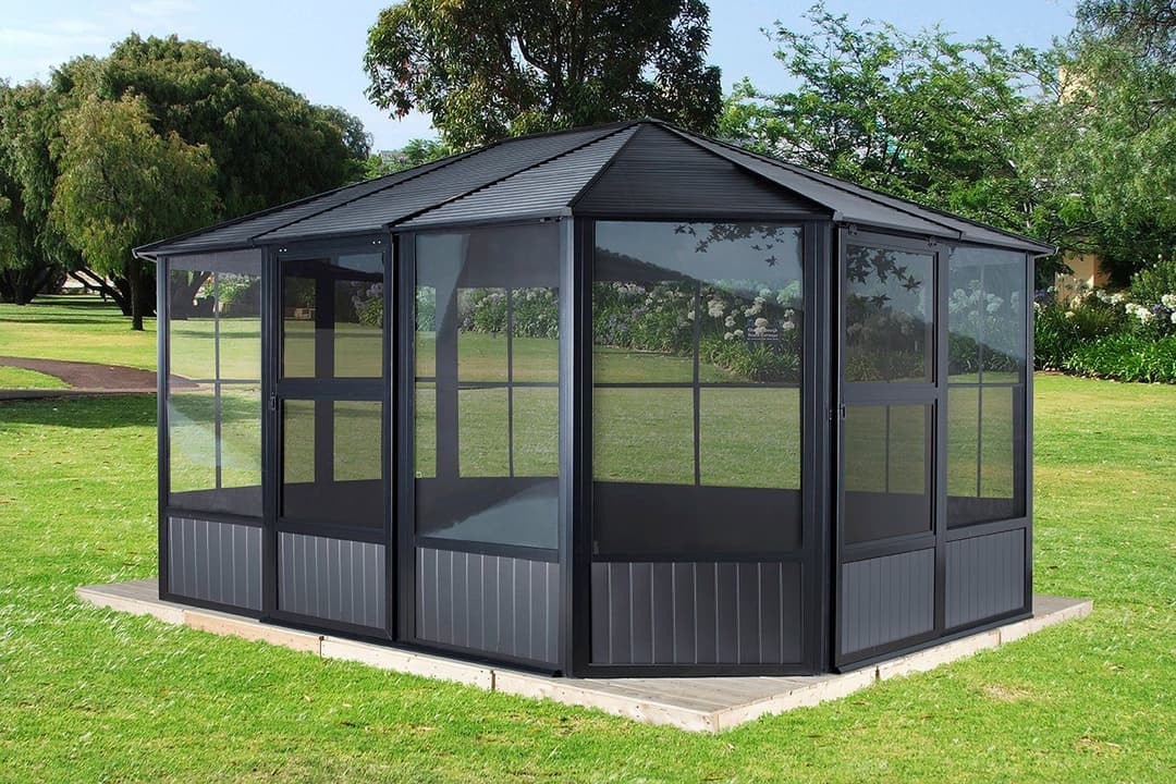 Sojag Pavillon Charleston 12x12 | Schwarz