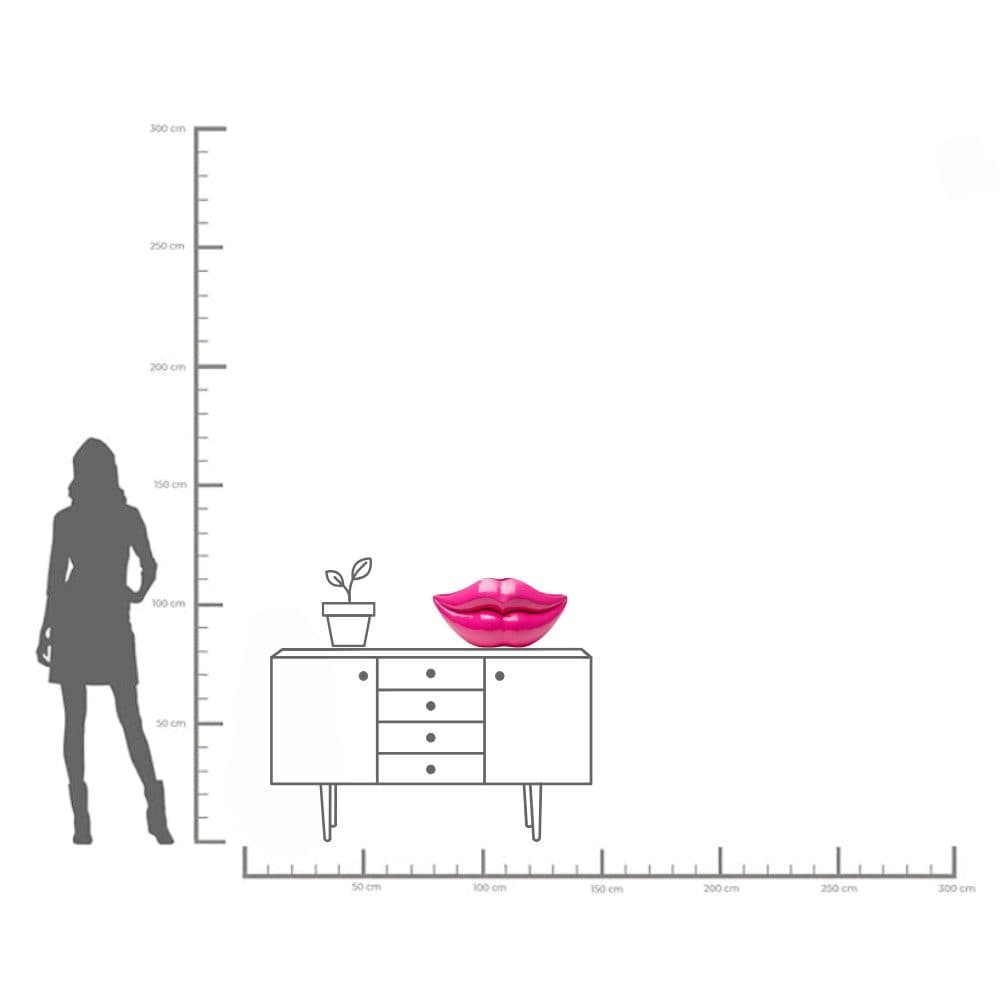 Kare Design Tischvase Vase Lips Pink 28cm | Pink