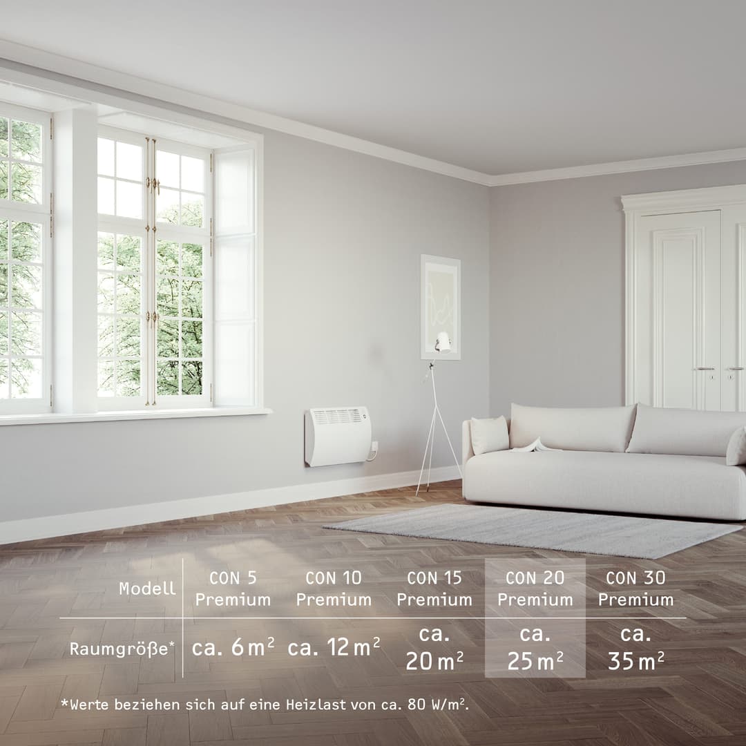 STIEBEL ELTRON CON 20 Premium Konvektor | Weiß