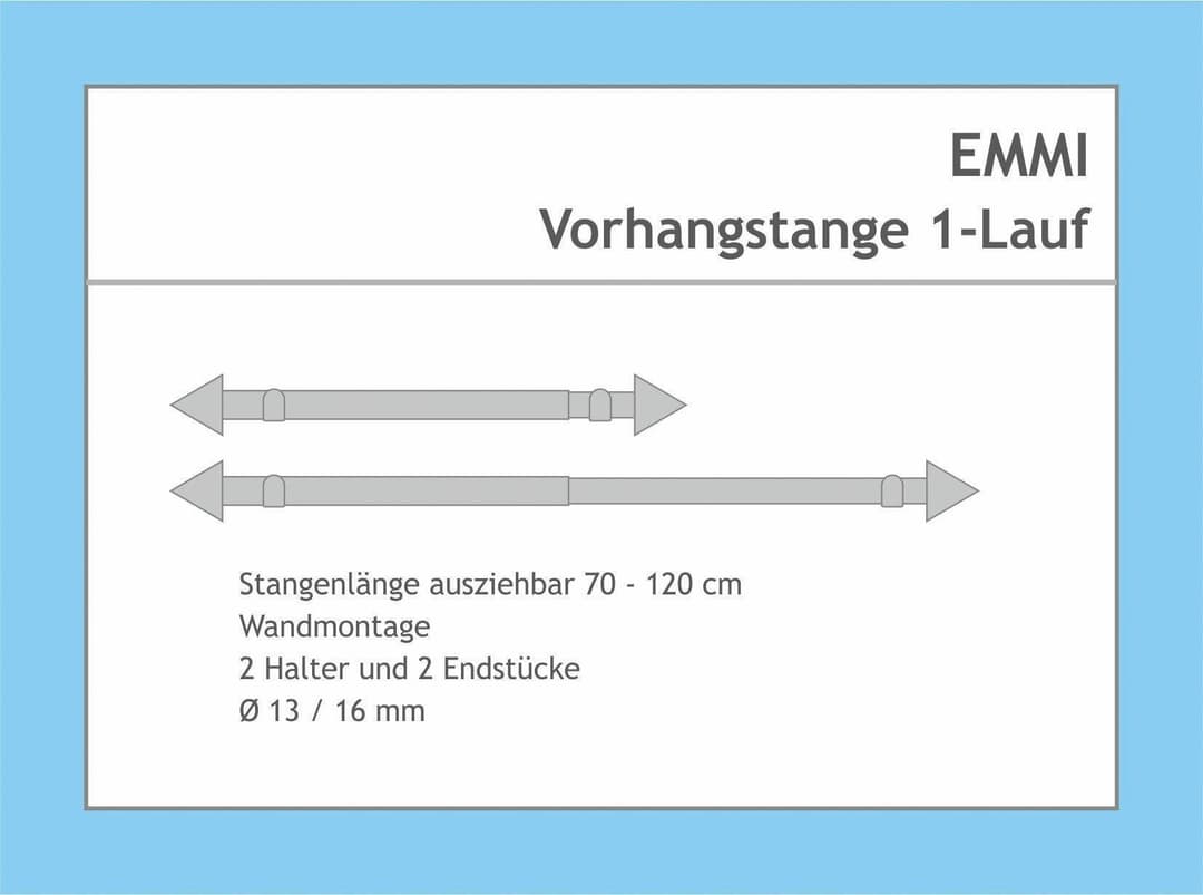 Good Life Gardinenstange Emmi | Silber