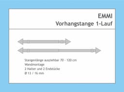 Good Life Gardinenstange Emmi | Silber