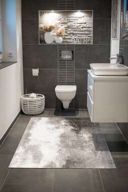wash+dry by Kleen-Tex Teppich Aura | Grau