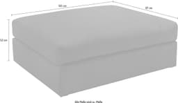 Home affaire Polsterhocker Soft&Cosy XL | Grün