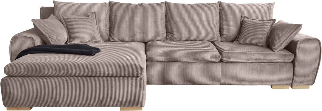 Home affaire Ecksofa Katja L-Form | Beige