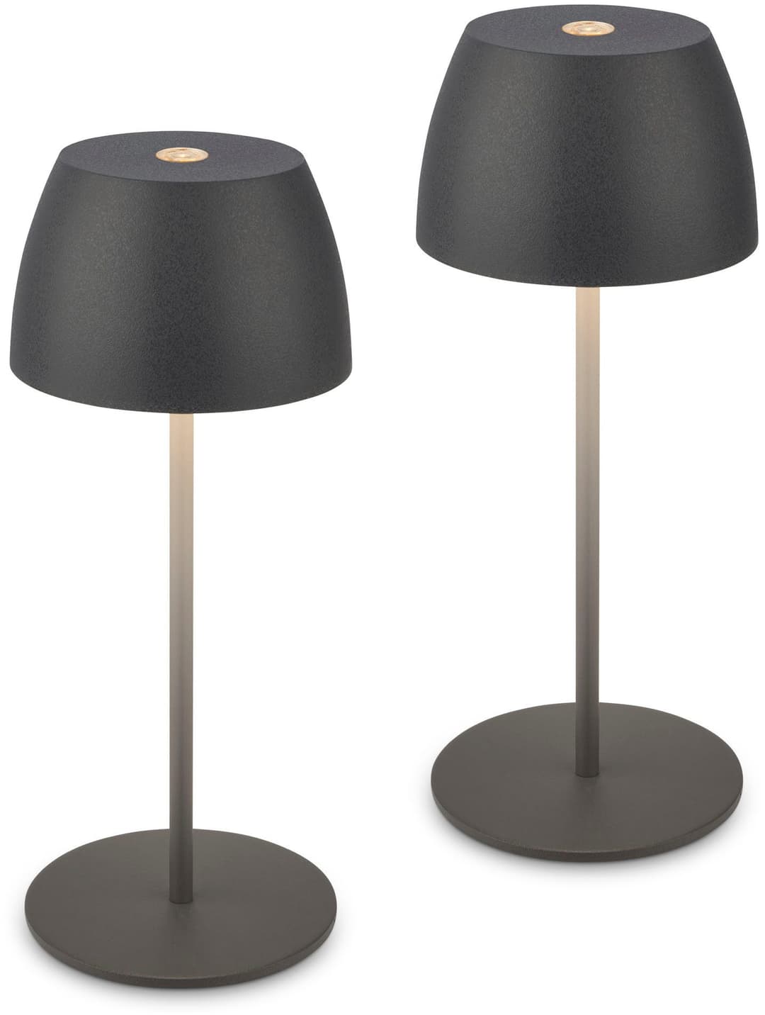 Briloner Leuchten Tischleuchte 2er Set LED | Schwarz
