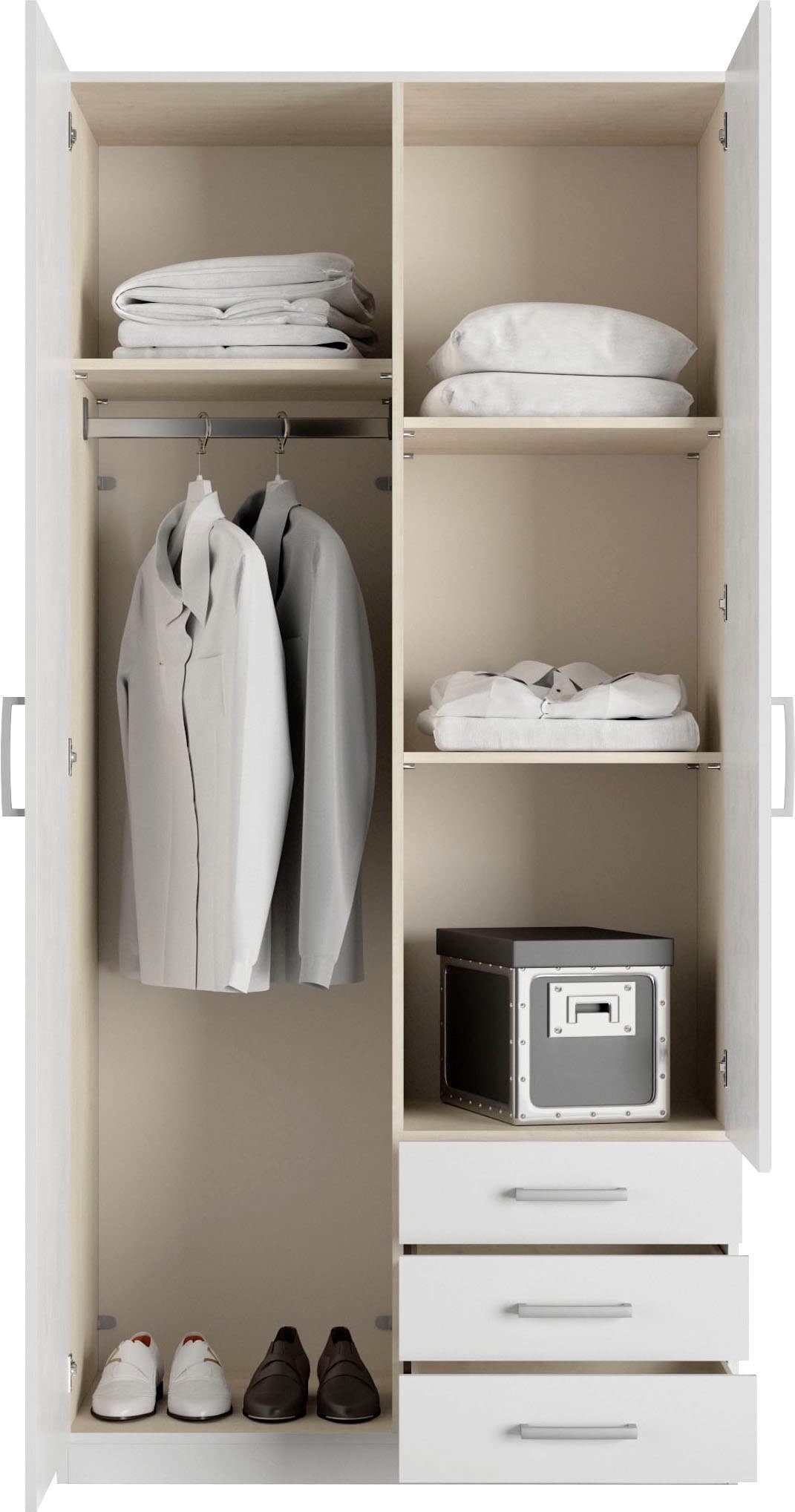 priess Kleiderschrank Amsterdam | Weiß