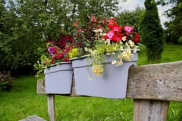 KHW Flowerclip XXL Balkonkasten | Grau