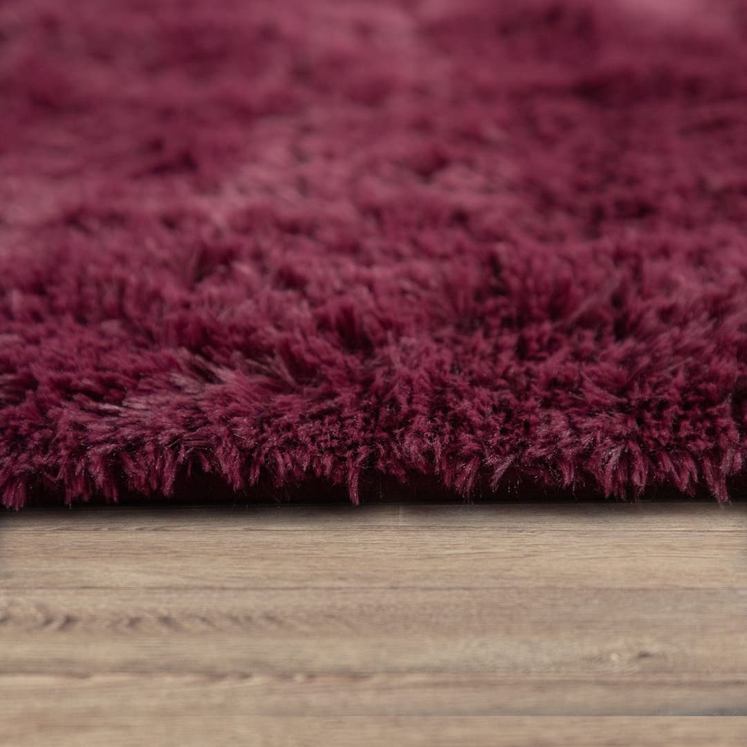 Paco Home Hochflor-Teppich Silky 591 | Lila