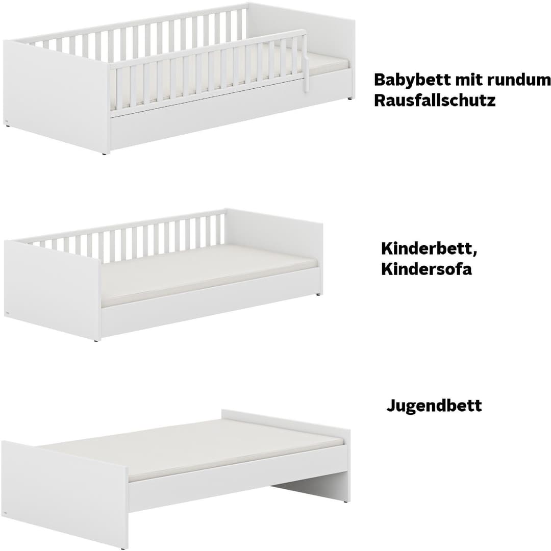 PAIDI LITTLE FLO Kinderbett | Schwarz
