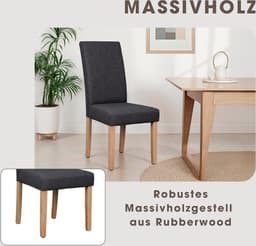 byLIVING Esszimmerstuhl Elias | Grau