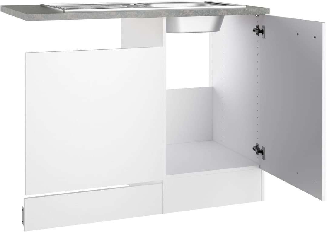 OPTIFIT Spülenschrank OPTImulti | Weiß