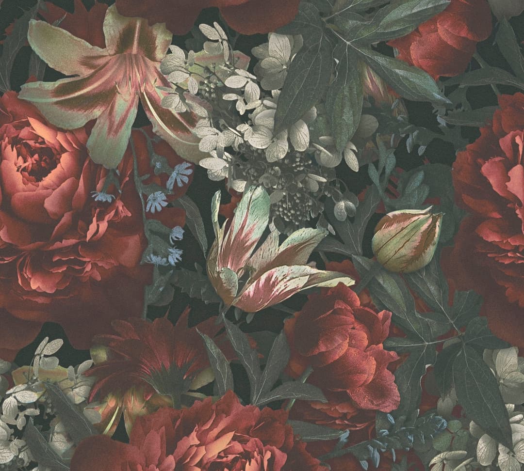A.S. Création Vliestapete PintWalls Rosen Floral | Mehrfarbig