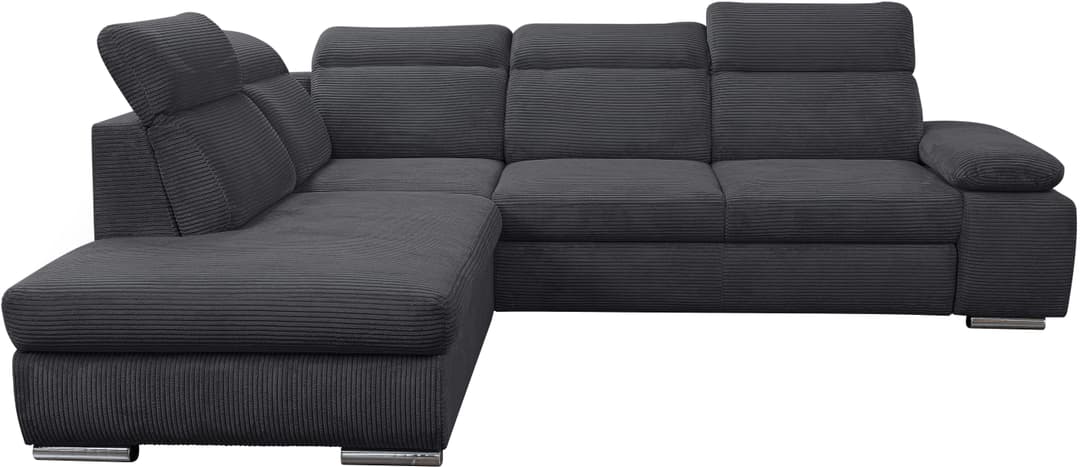 WERK2 Ecksofa Alicante Cord | Grau