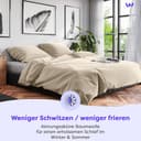 Wolkenfeld Bettwäsche Renforcé | Beige 3