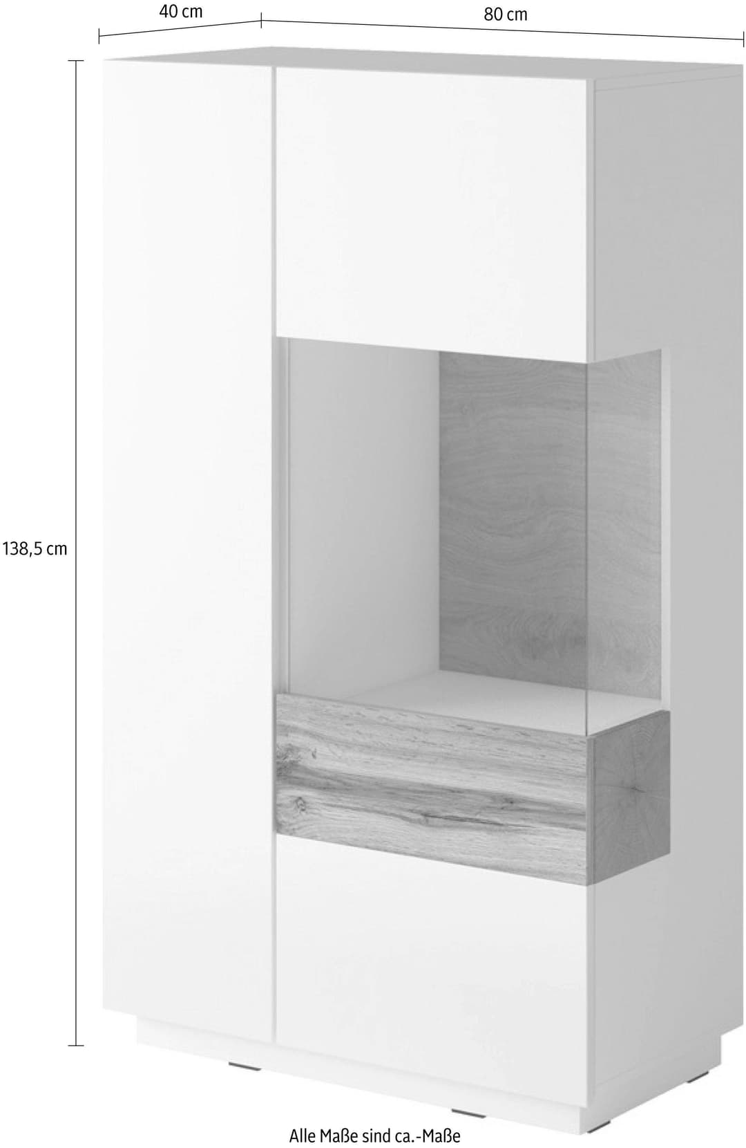 OTTO home Vitrine SILKE | Mehrfarbig