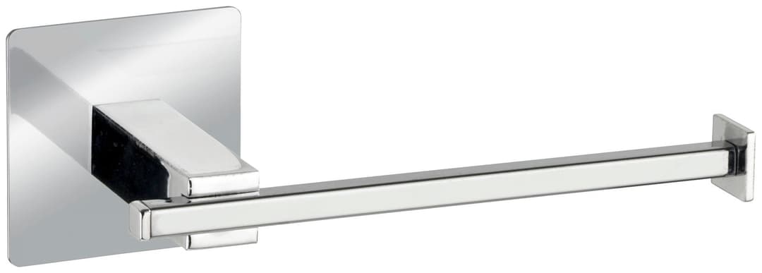 WENKO Toilettenpapierhalter Turbo-Loc Quadro | Silber