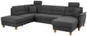 Home affaire Wohnlandschaft Palmera U-Form | Grau 2