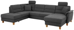 Home affaire Wohnlandschaft Palmera U-Form | Grau