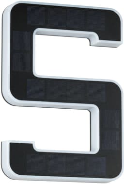 Paulmann Solar Hausnummernleuchte Ziffer 5 | Schwarz