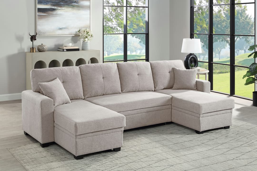 ATLANTIC home collection Wohnlandschaft Gerrit | Beige