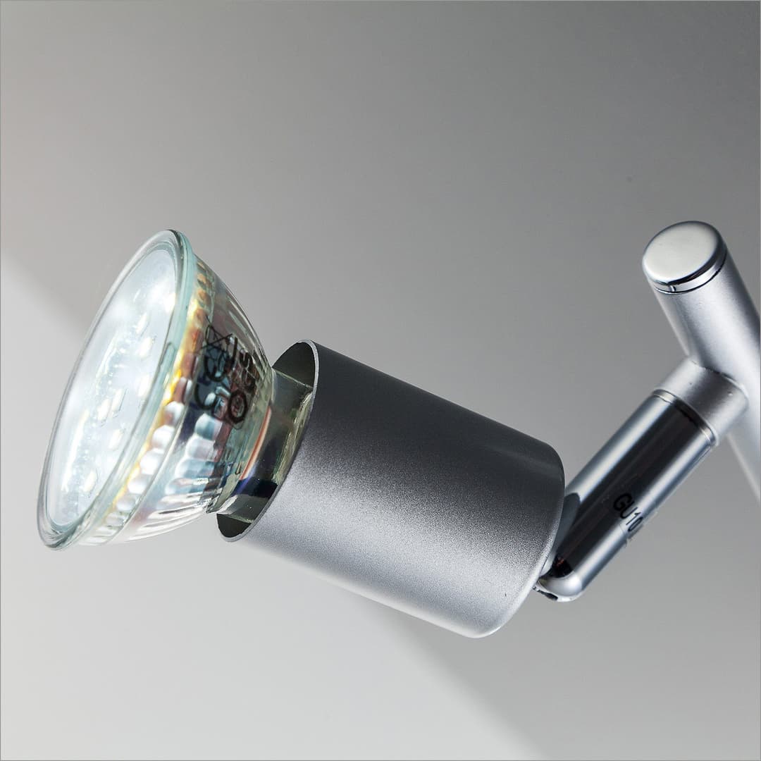 B.K.Licht LED Deckenleuchte | Silber