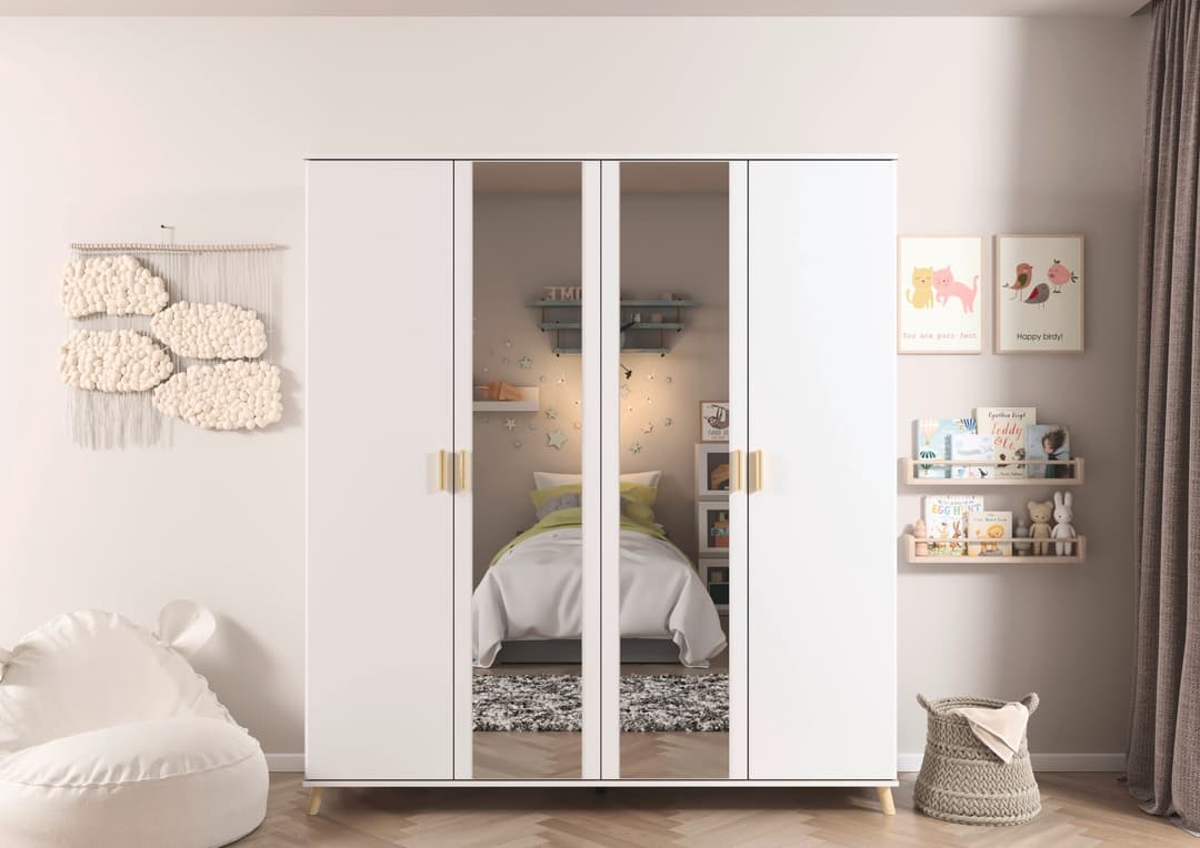 rauch Kleiderschrank FALUN | Weiß