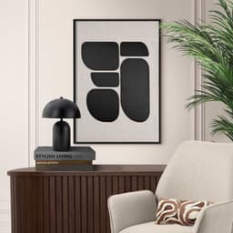 Reinders! Wandbild Organic Blocks schwarz | Schwarz