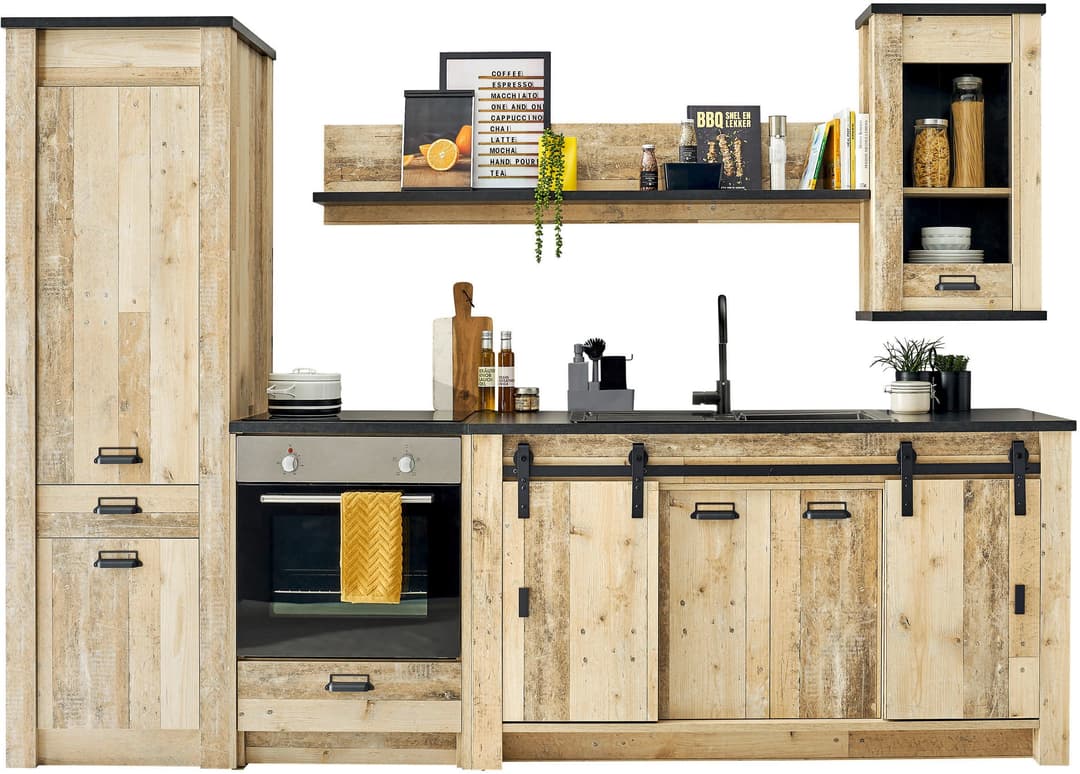 Home affaire Küchenzeile Sherwood | Holztöne