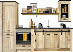 Home affaire Küchenzeile Sherwood | Holztöne