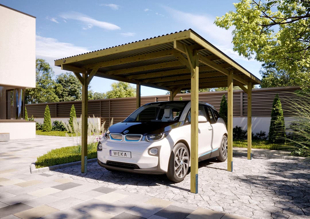 weka Einzelcarport 606 Gr.1 | Braun