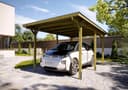 weka Einzelcarport 606 Gr.1 | Braun 2