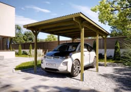 weka Einzelcarport 606 Gr.1 | Braun