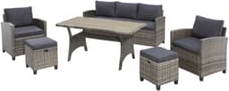 KONIFERA Gartenlounge-Set Amsterdam | Grau