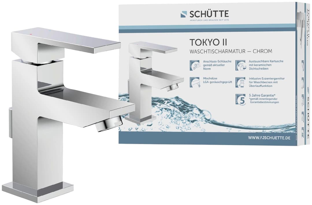 Schütte Waschtischarmatur TOKYO II | Silber