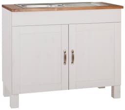 Home affaire Spülenschrank Alby | Weiß