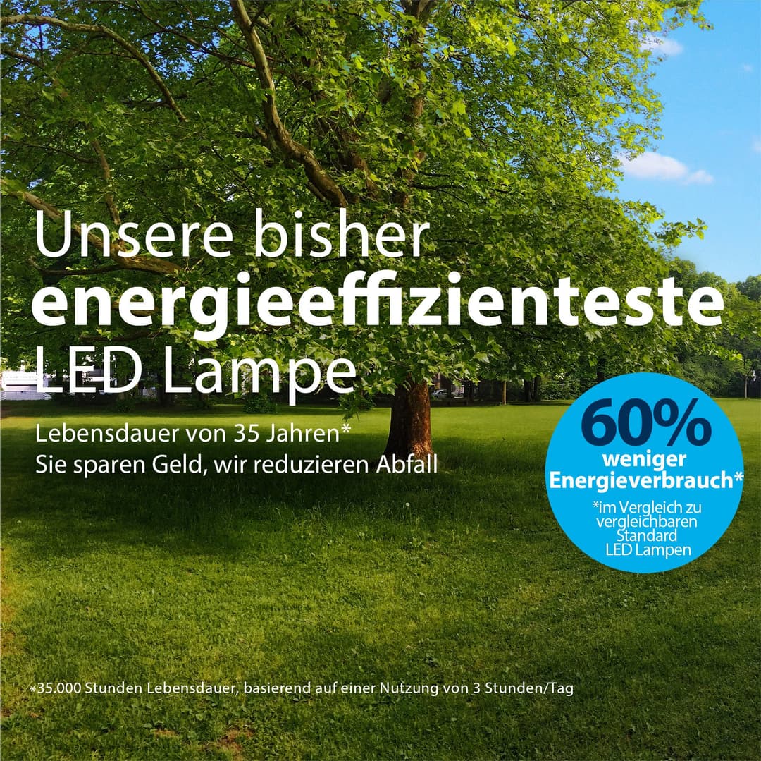 Philips LED-Leuchtmittel Ultra Efficient 60W A60 | Transparent