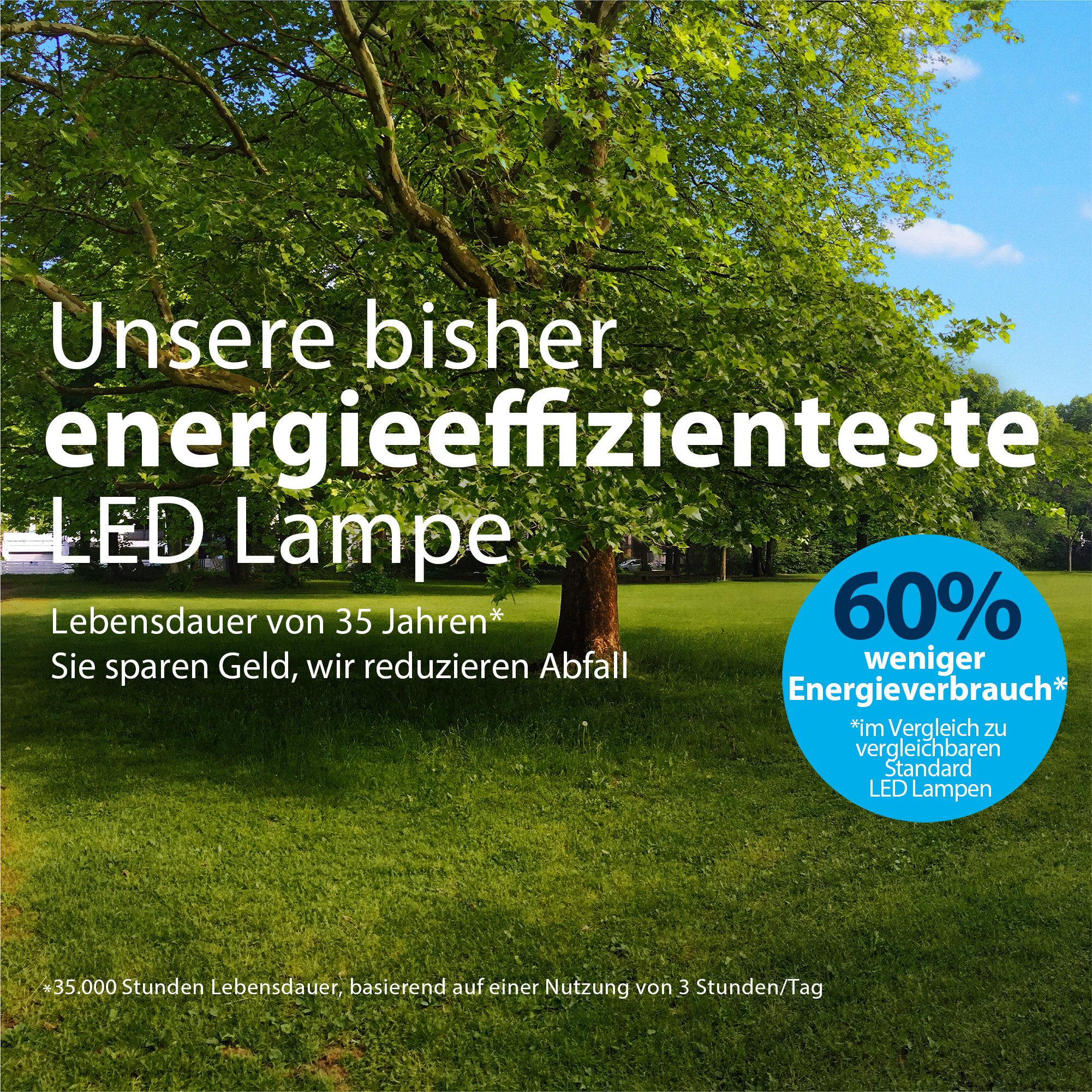 Philips LED-Leuchtmittel Ultra Efficient 60W A60 | Transparent