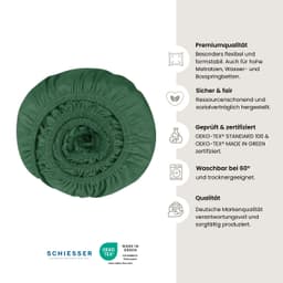 Schiesser Spannbettlaken Flexi | Grün