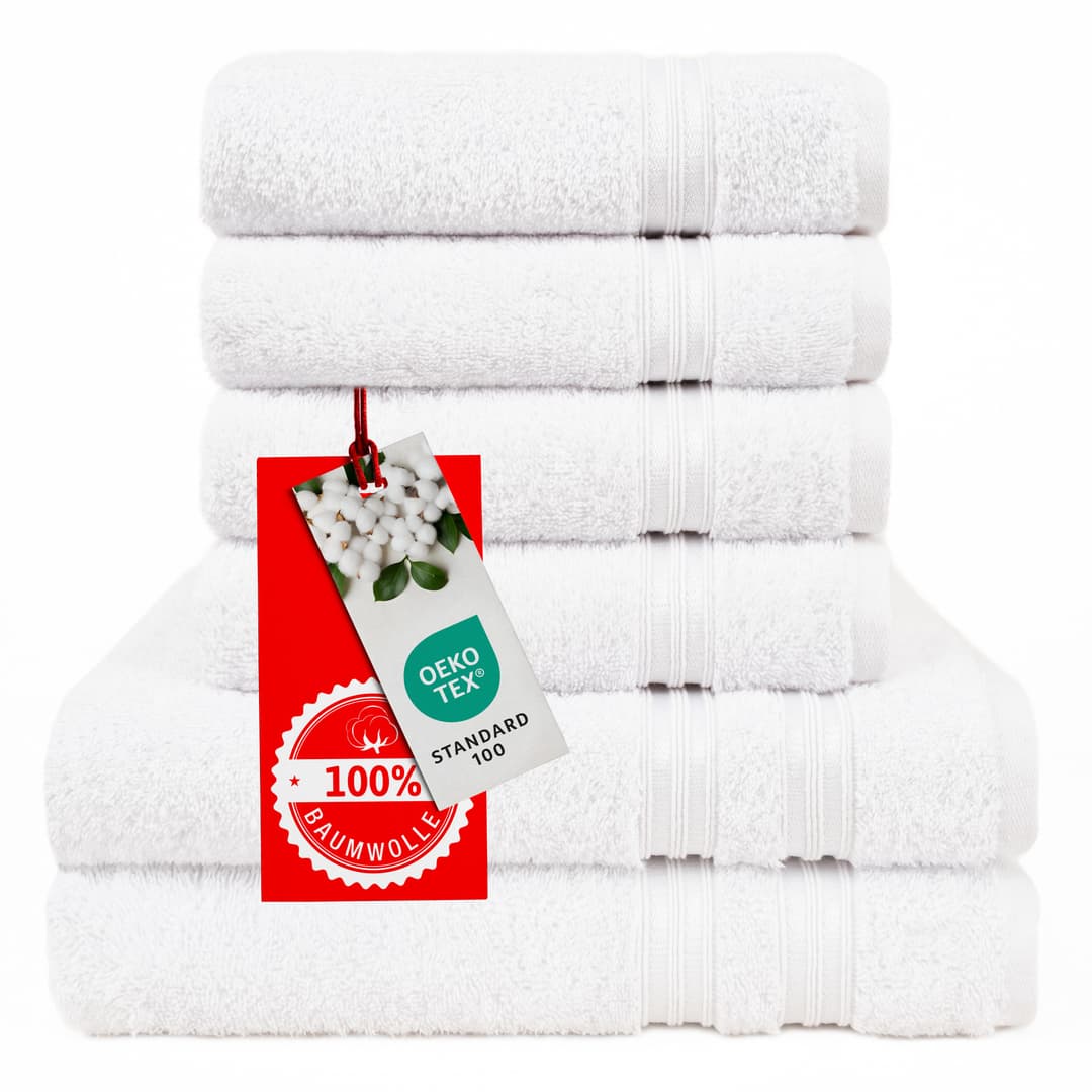 HAMMETEX Handtuch Set | Weiß