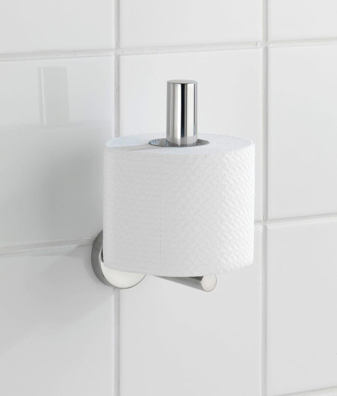 WENKO Toiletten-Ersatzrollenhalter Bosio | Silber