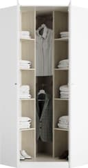 priess Eckkleiderschrank Barcelona | Weiß 5
