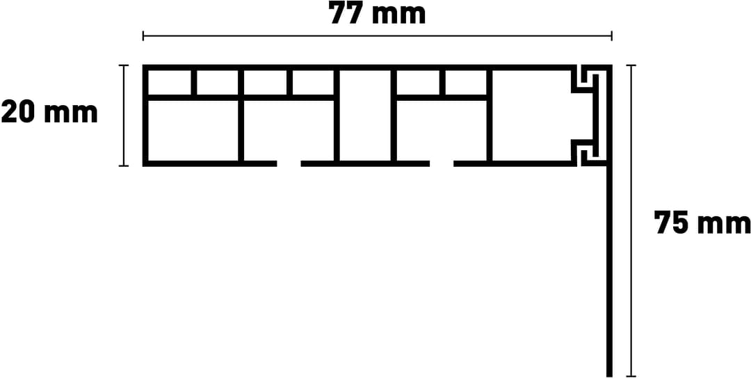 SN DECO GROUP Gardinenschiene Vorhangschiene SH | Weiß