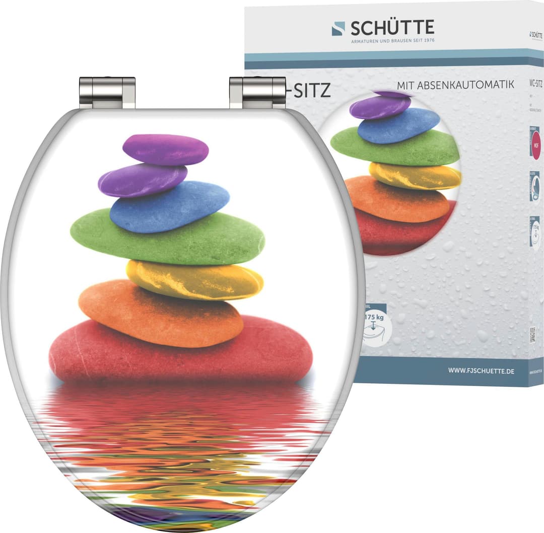 Schütte WC-Sitz Colorful Stones | Mehrfarbig