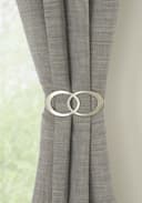 GARDINIA Dekospange Raffspange Infinity Doppelring | Silber 2