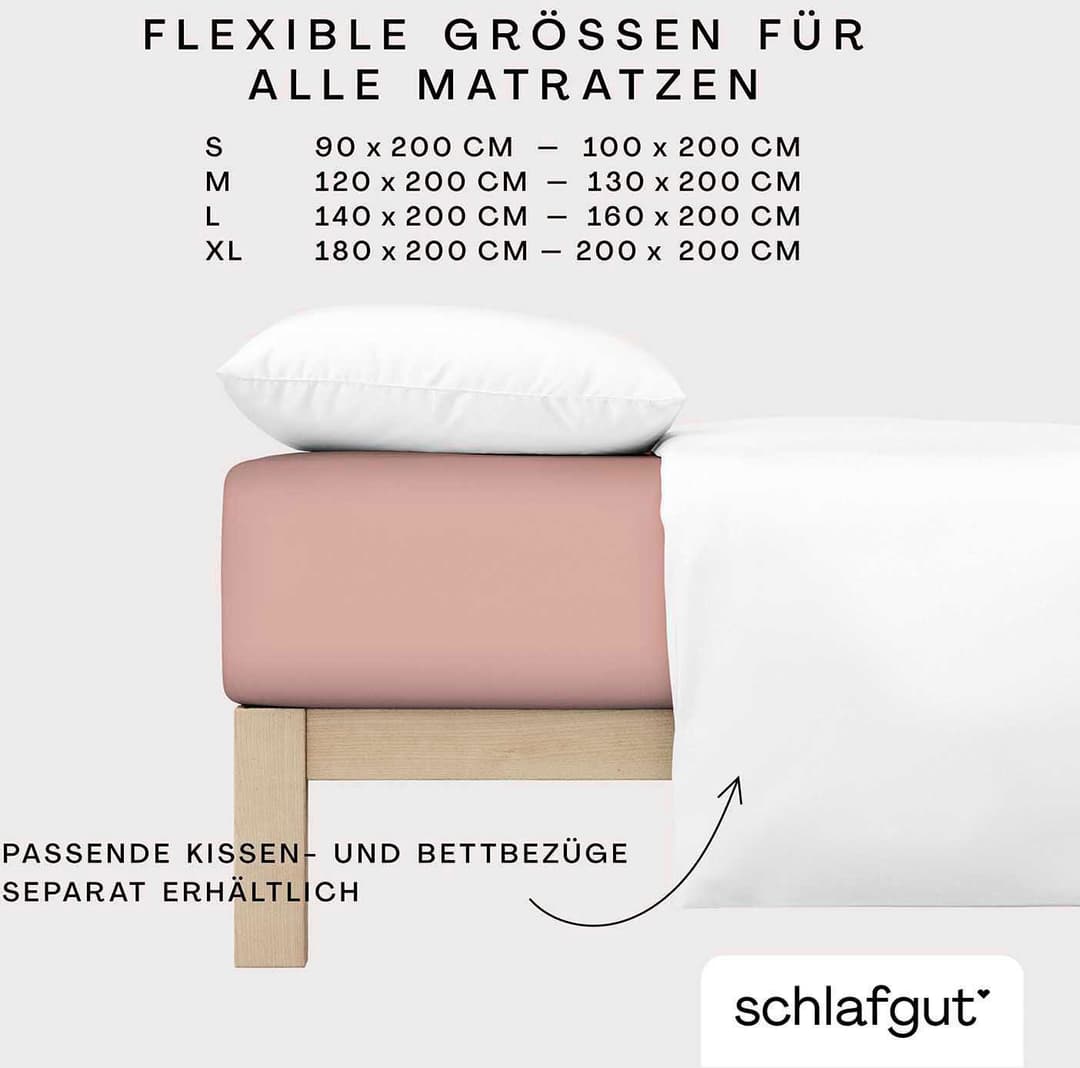 Schlafgut Spannbettlaken CASUAL | Lila