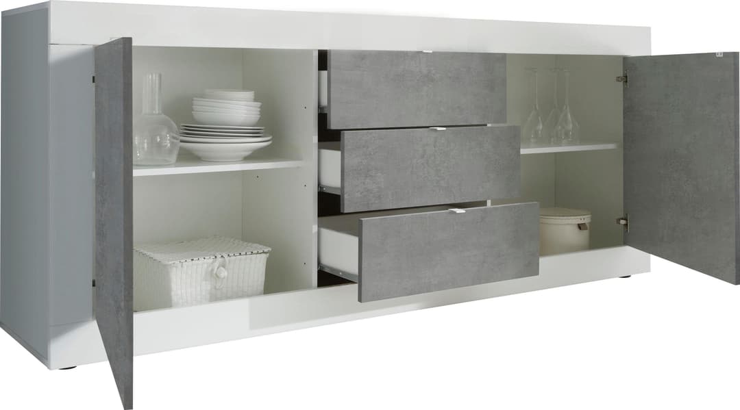 Home affaire Sideboard Basic | Weiß