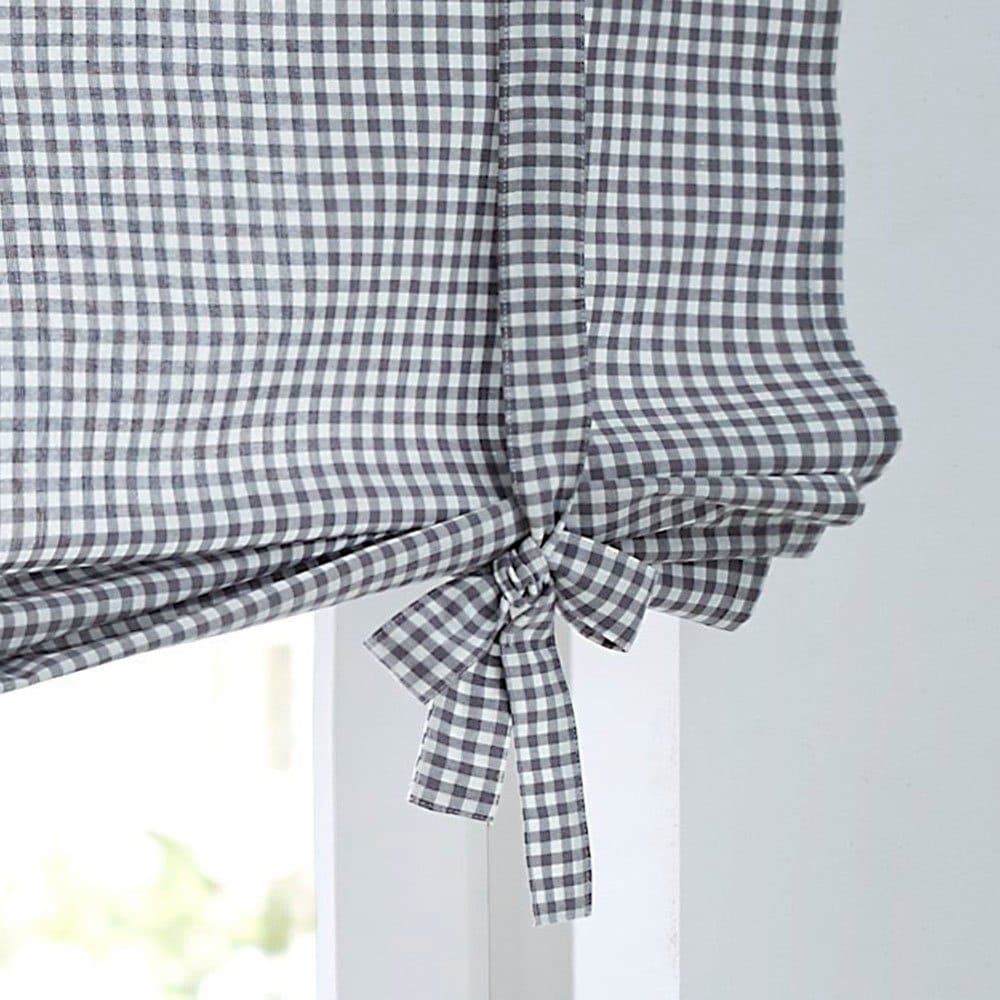 Kutti Bindegardine Cottage Raffgardine | Grau